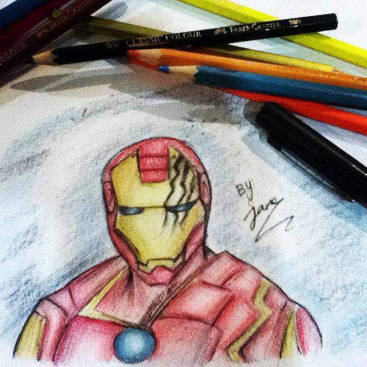 The avengers, Iron man (my drawing)